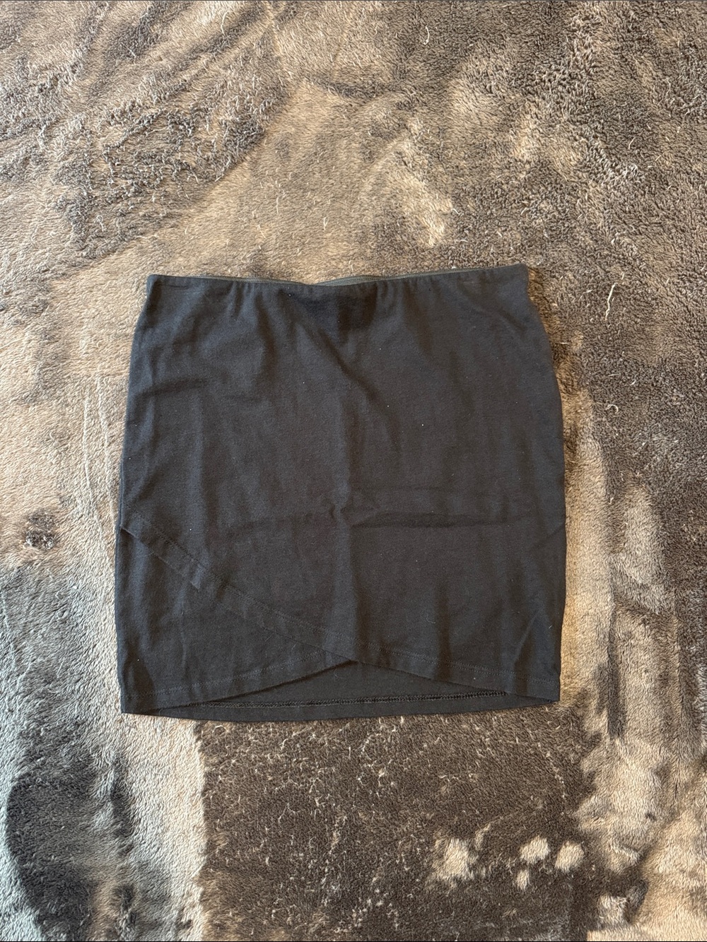 Primark Black Mini Skirt with Subtle Wrap Detail